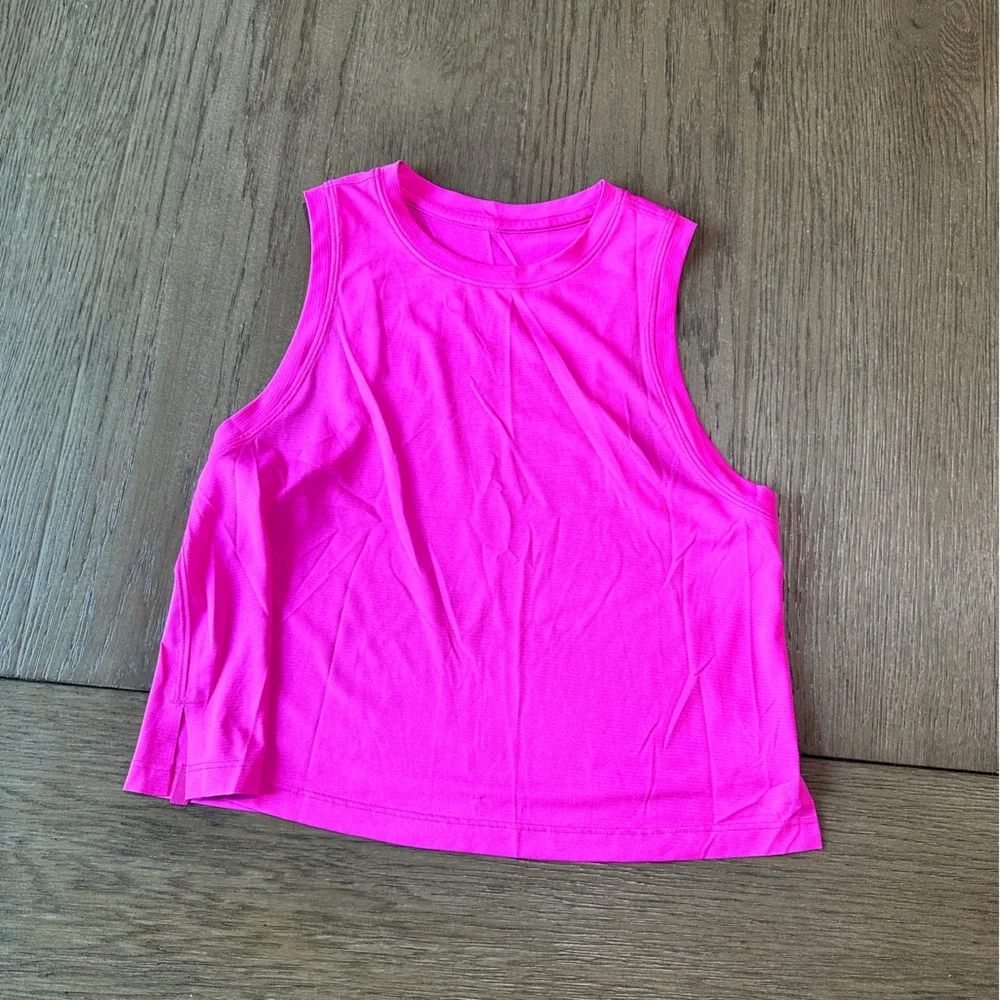 Lululemon Lightweight Tank Top Size 4 Hot Pink - Picture 3 of 7
